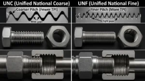 UNC and UNF Threads