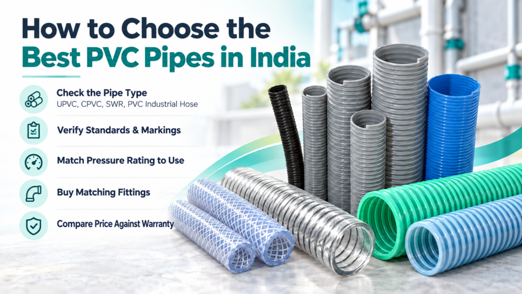 Choosing the Best PVC Pipes in India